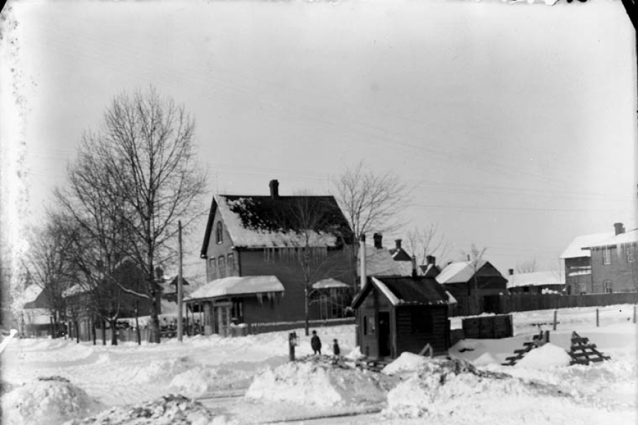 Looking north on Main St