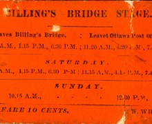 Billings Bridge - Stage Coach